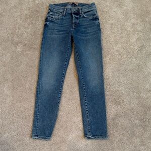 7 For All Mankind Dark Blue Skinny Jeans
